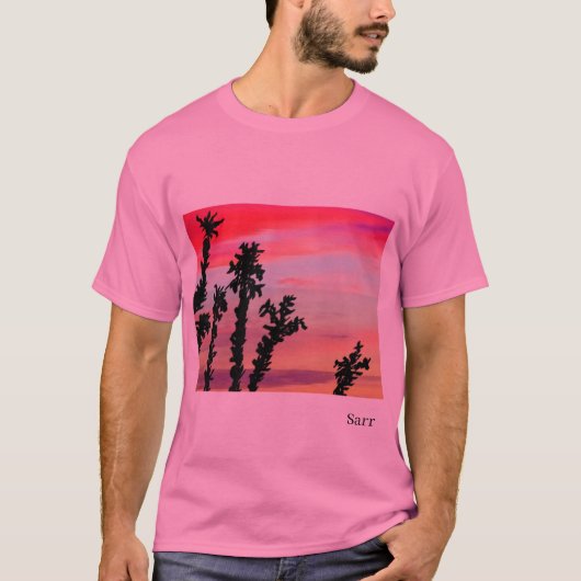 T-shirt : zonsondergang (Voorkant)