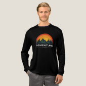 T-shirt Zonsondergang op de weg (Voorkant)