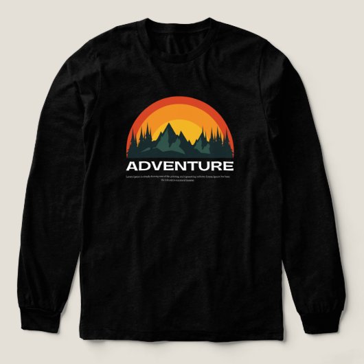 T-shirt Zonsondergang op de weg (Voorkant)