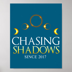 T-shirt Zonsverduistering 2017 Totale Zonsverduist Poster