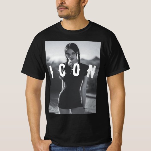 T-shirt zwart (Voorkant)
