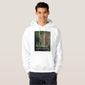 T-shirt, zwart en wit wereld wild leven hoodie (Voorkant volledig)