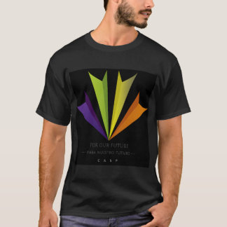 T-shirt: Zwart, groot logo T-shirt