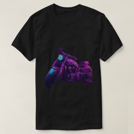 T-shirt, zwart, motor t-shirt (Design voorkant)
