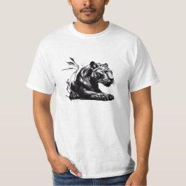 T-Shirt Zwart Pantha Design