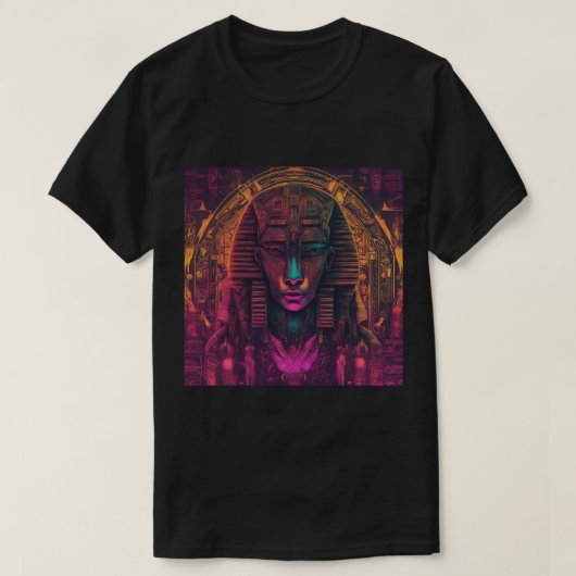 T-shirt, zwart, sfinx t-shirt (Design voorkant)