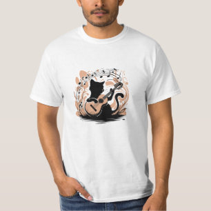 T-shirt - Zwarte kat