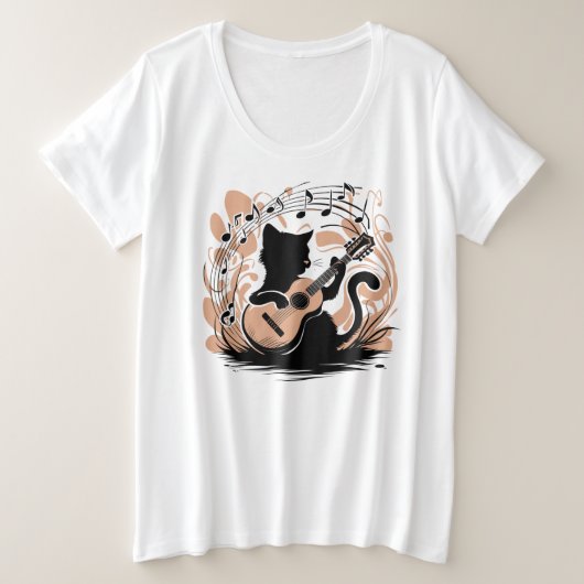 T-shirt - Zwarte kat (Design voorkant)