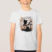 T-shirt - Zwarte kat (Voorkant)