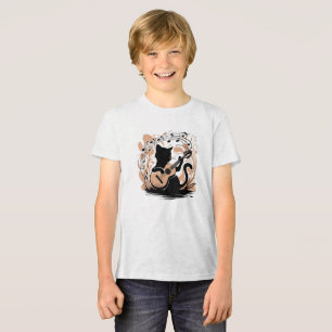 T-shirt - Zwarte kat
