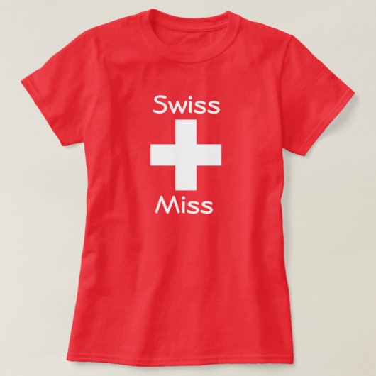 T-shirt Zwitserse juffrouw (Design voorkant)