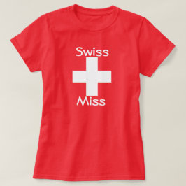 T-shirt Zwitserse juffrouw