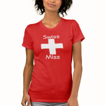 T-shirt Zwitserse juffrouw