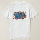 T-ShirtBART" Urban Graffiti Art - Breaking Through T-shirt (Design achterkant)