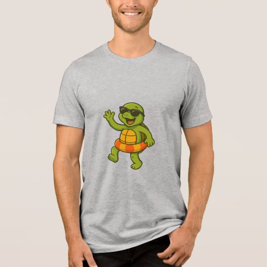 T-ShirtCool Turtle T-Shirt – Casual geïnspireerd o (Voorkant)