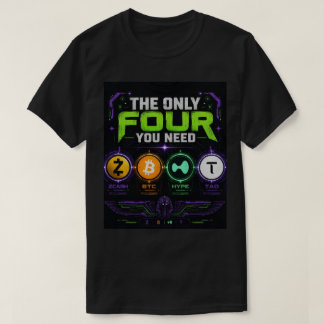 T-ShirtDe enige vier die je nodig hebt – Crypto Fu T-shirt