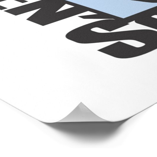 T-shirten en -cadeaus voor dames poster (Hoek)