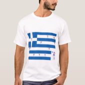 T- Shirten/Griekse vlag met Evzones T-shirt (Voorkant)