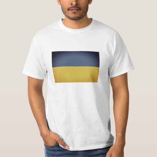 T Shirten met Oekraïense vlag T-shirt (Voorkant)