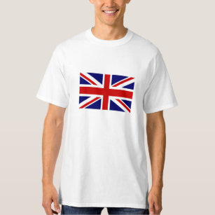 T Shirten met vlag van Britse Unievakker T-shirt
