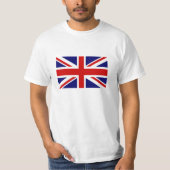 T Shirten met vlag van Britse Unievakker T-shirt (Voorkant)
