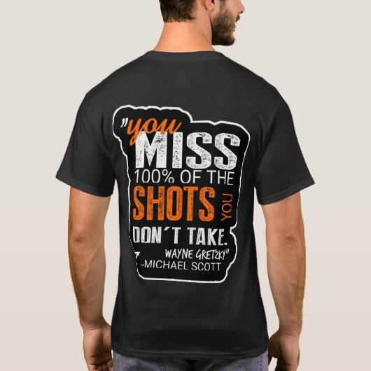 t shirten Michael Scott Quotes van The Kantoor T-shirt (Achterkant)