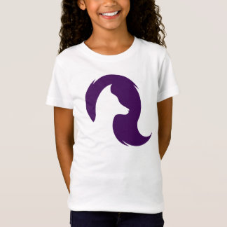 T-shirtfille motif tête de louve t-shirt