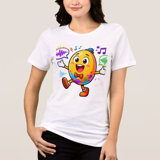 T-shirtHet Grappige Ei Leven Tri-Blend Shirt (Voorkant)