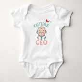 T-shirtje voor toekomstige CEO-baby | Cute Busines Romper (Voorkant)