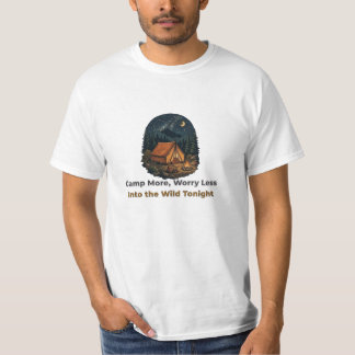 T-ShirtKampeer Meer, Maak Je Minder Zorgen Kampeer T-shirt