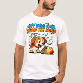 T-shirtMijn hond kan mijn gedachten lezen T-shirt