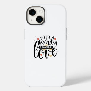 T-shirtontwerp met hartverwarmende citaten van kin iPhone 14 hoesje