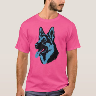 T-shirtontwerp met honden silhouet t-shirt