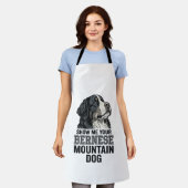 T-shirtontwerp met oude gravure van Berner Sennenh Schort (Gedragen)