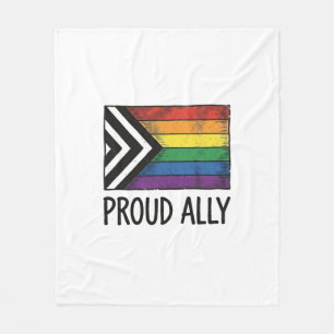 T-Shirtontwerp met trots alle bondgenoot Pride-vla Fleece Deken