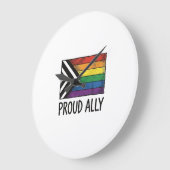 T-Shirtontwerp met trots alle bondgenoot Pride-vla Grote Klok (Hoek)