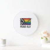 T-Shirtontwerp met trots alle bondgenoot Pride-vla Grote Klok (Huis)