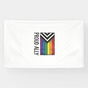 T-Shirtontwerp met trots alle bondgenoot Pride-vla Spandoek