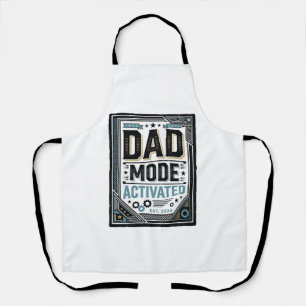 T-shirtontwerp met vintage gravure 'Dad Mode geact Schort