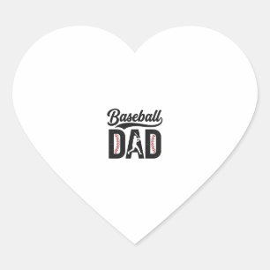 T-shirtontwerp met vintage gravure voor honkbalvad hart sticker