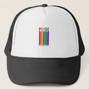 T-shirtontwerp met vintage Pride Month regenboog t Trucker Pet