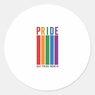 T-shirtontwerp met vintage regenboogtypografie voo ronde sticker