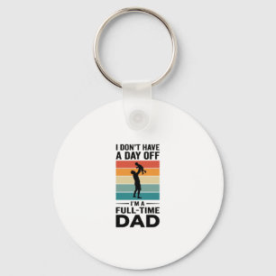 T-shirtontwerp voor fulltime papa met vintage graf sleutelhanger