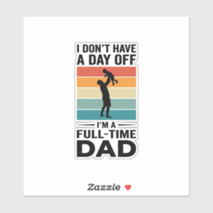T-shirtontwerp voor fulltime papa met vintage graf sticker