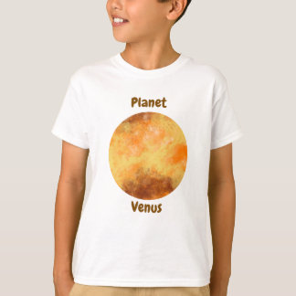 T-shirtontwerp voor kinderen met planeetnamen t-shirt