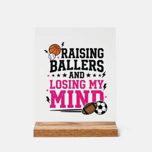 T-shirtontwerp voor sportmoeder van Ballers Vintag Acryl Bord