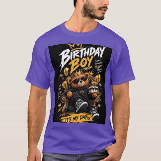 T-shirtontwerp voor verjaardagsjongens – Cool tedd T-shirt