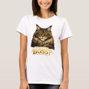T-shirtprint met een Maine Coon kat T-shirt