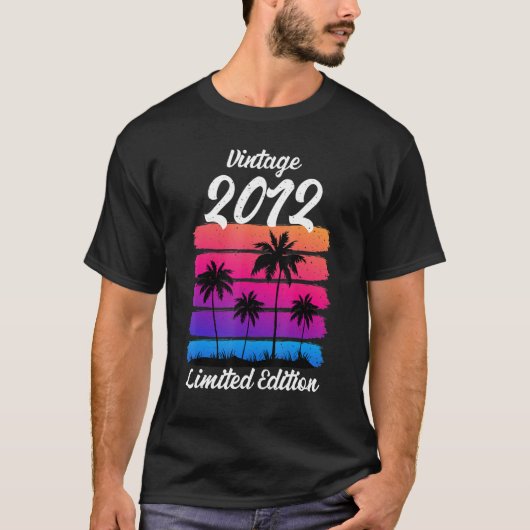 T - shirts 2012 retro 10e verjaardag (Voorkant)