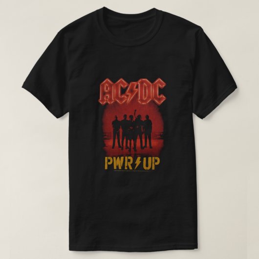 T-shirts ACDC Power Up Rock Band (Design voorkant)